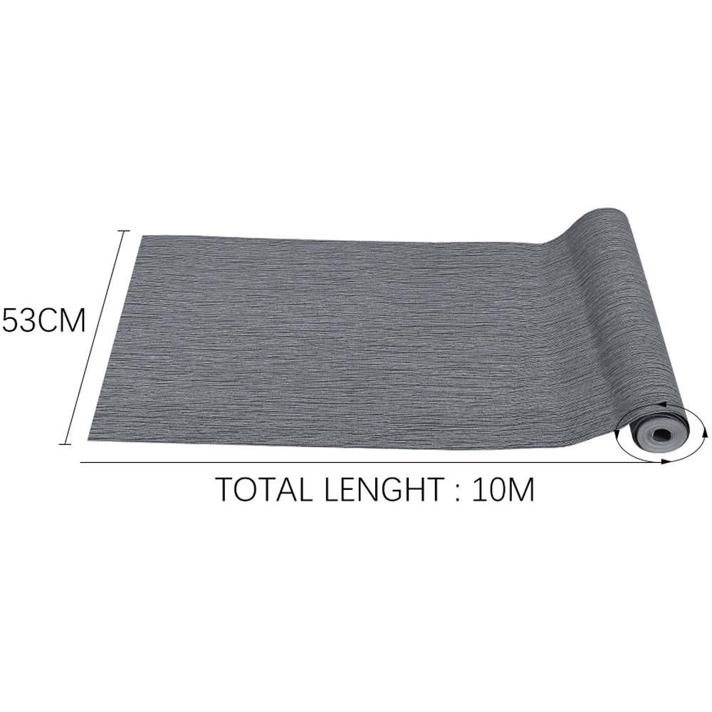 Living and Home Non Woven Striped Dark Grey Wallpaper Image 7