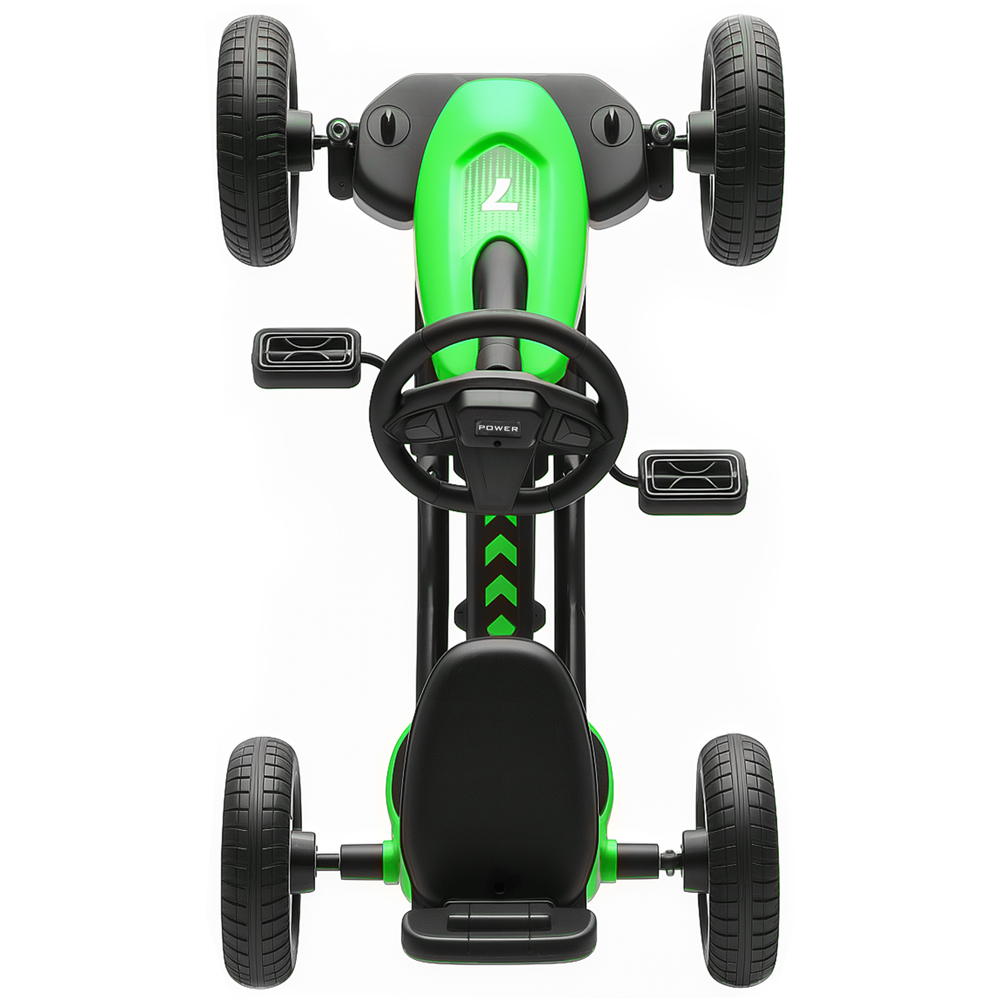 Tommy Toys Kids Pedal Go Kart with Silent EVA Wheels Green Image 3
