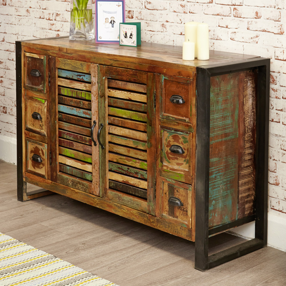 Baumhaus Urban Chic 2 Door 6 Drawer Sideboard Image 3