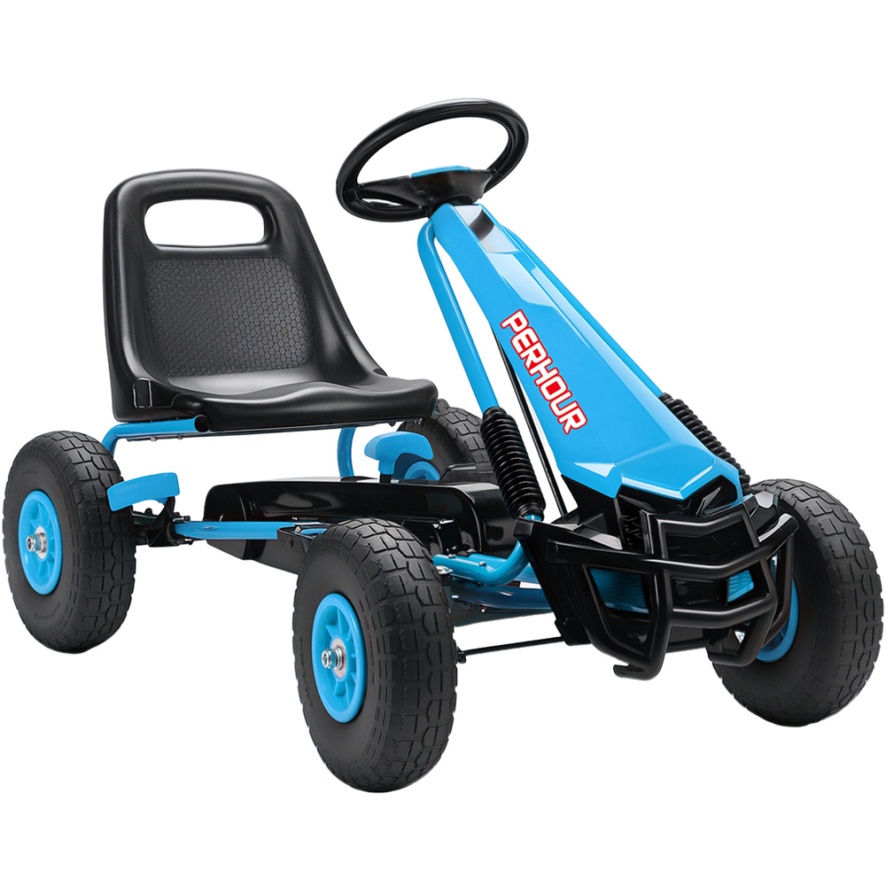 Tommy Toys AIYAPLAY Blue Adjustable Seat Kids Pedal Go Kart with EVA Tyres Image 1
