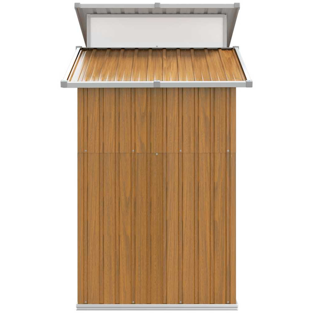 vidaXL 8.9 x 4.3ft Brown Galvanised Steel Garden Shed Image 2