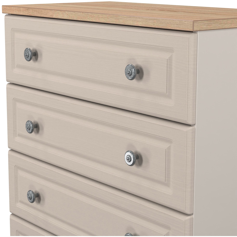 Crowndale Norfolk 4 Drawer Kashmir Ash and Bardolino Oak Chest of Drawers Ready Assembled Image 6