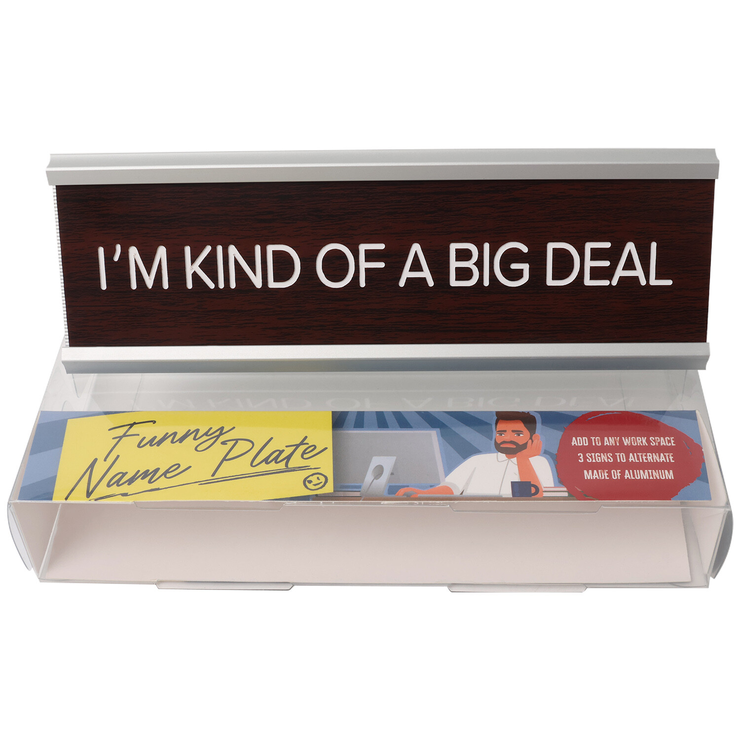 Funny Name Plate - Brown Image 1