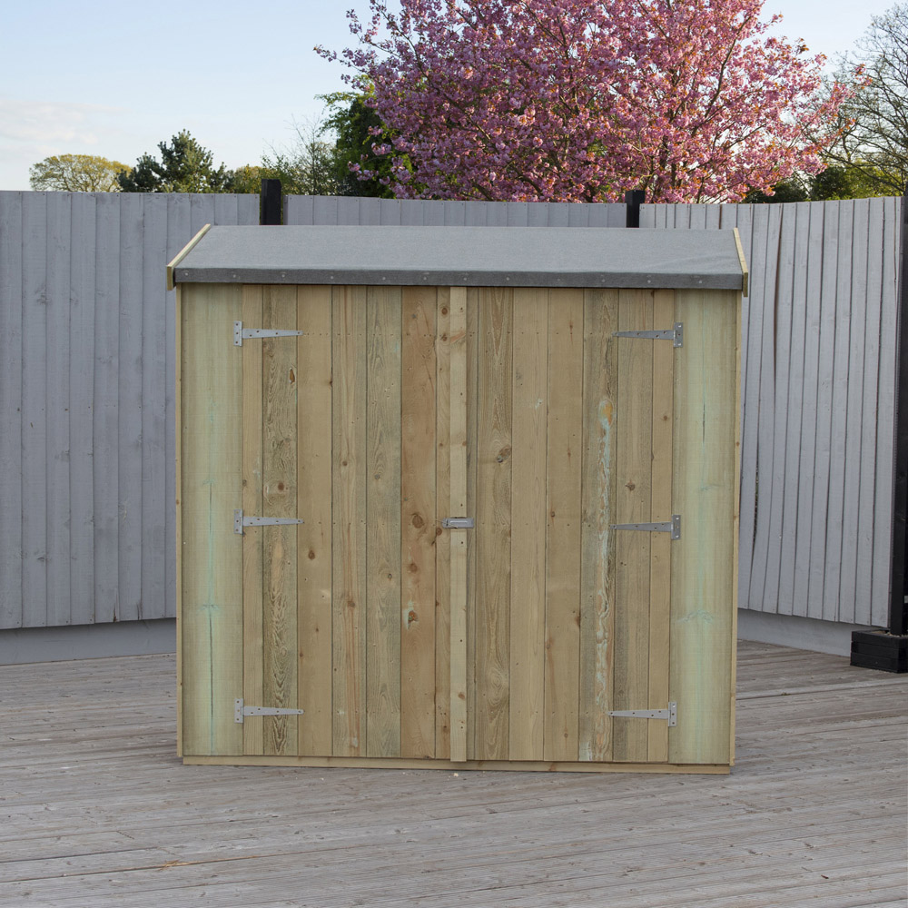 Shire 6 x 3ft Pressure Treated Overlap Pent Garden Shed Image 5