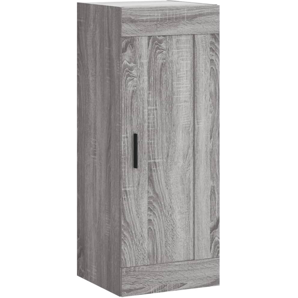 vidaXL Single Door 3 Drawer Grey Sonoma Highboard with Metal Feet Image 4