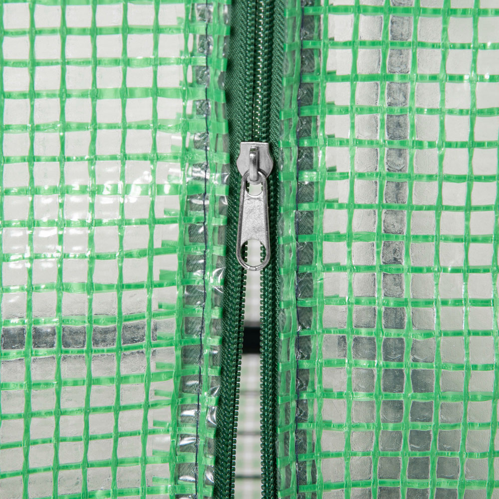 Outsunny Green 2.3 x 1.6ft 4-Tier Mini Greenhouse Image 3