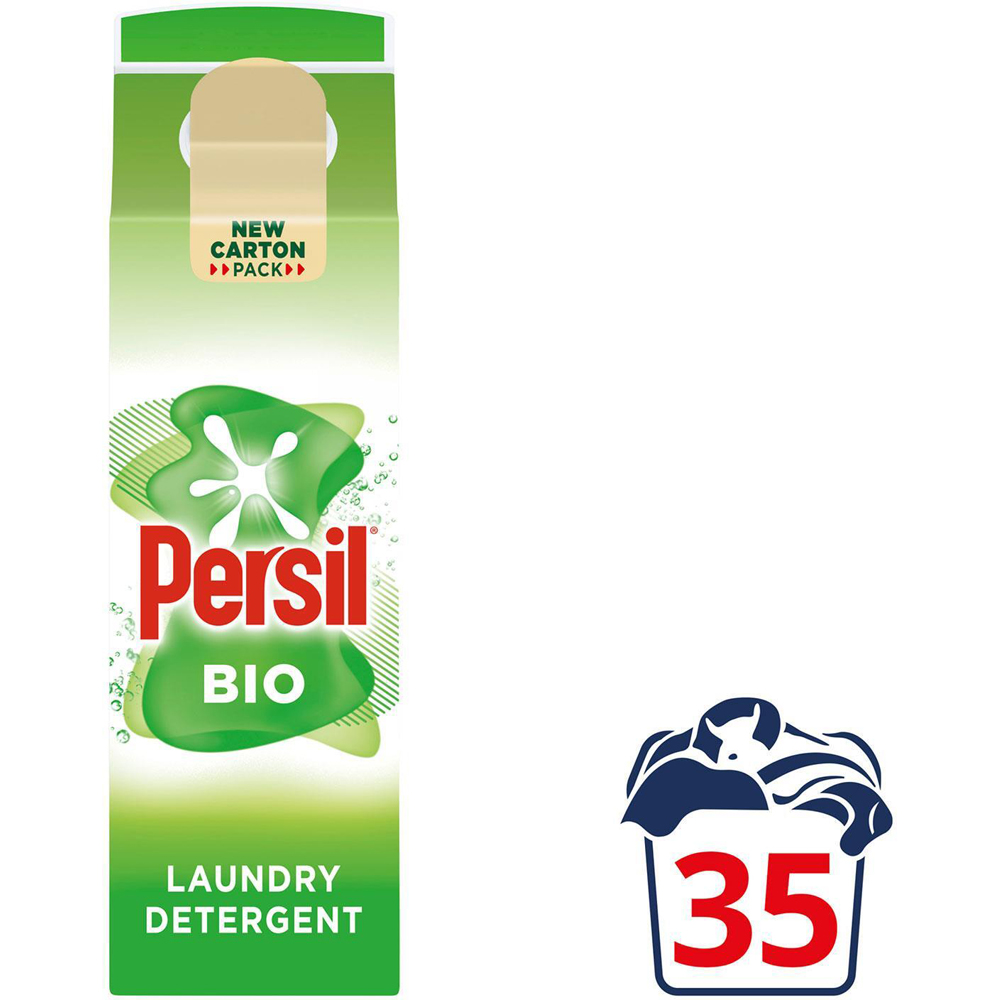 Persil Bio Gentle Fabric Clean Laundry Liquid Detergent 35 Washes 945ml 6 Pack Image 3