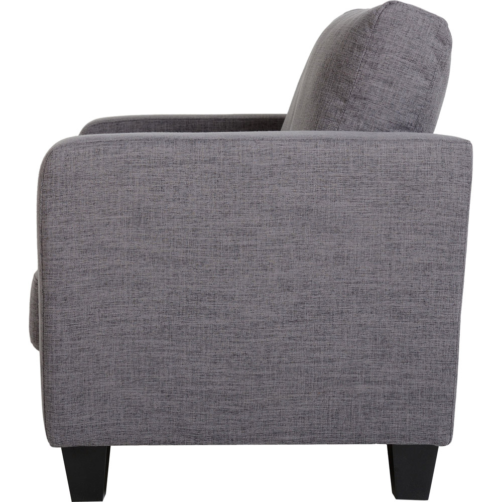 Seconique Tempo 2 Seater Grey PU Sofa Image 6