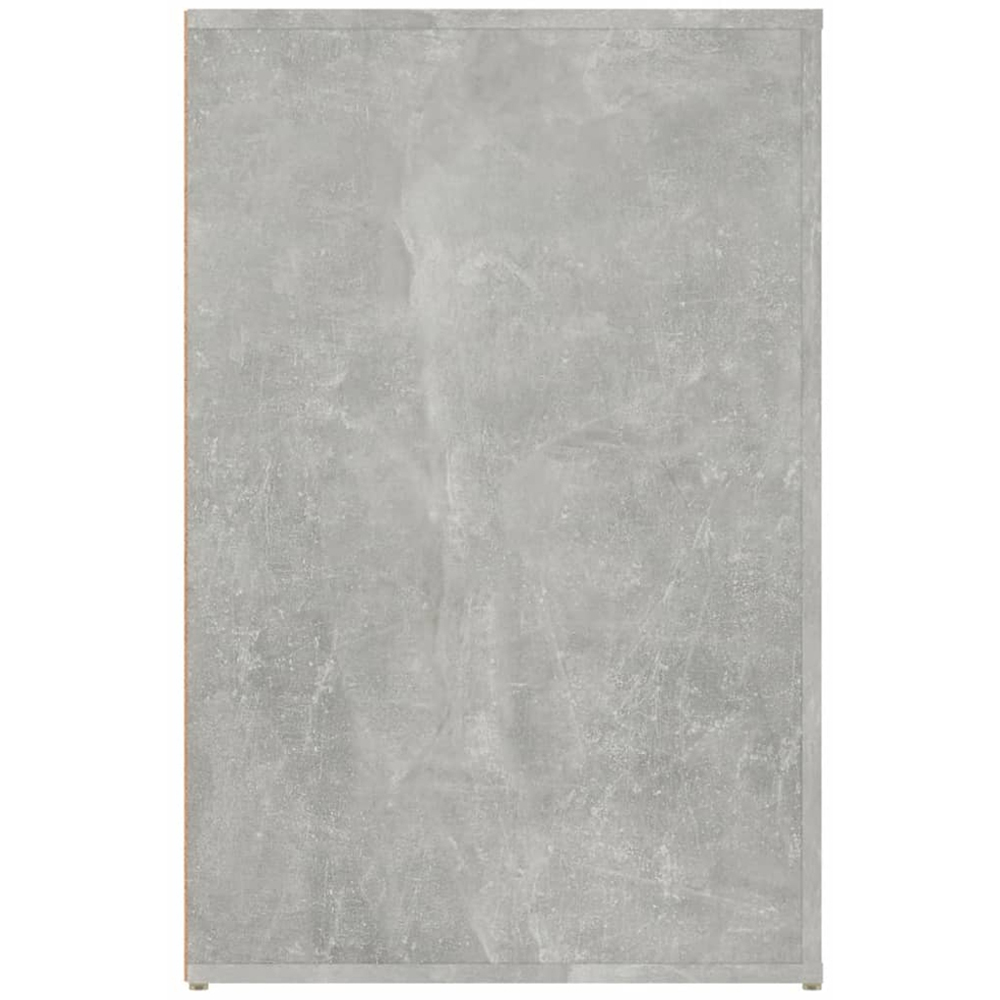 vidaXL Single Door Single Drawer Computer Desk Concrete Grey Image 6