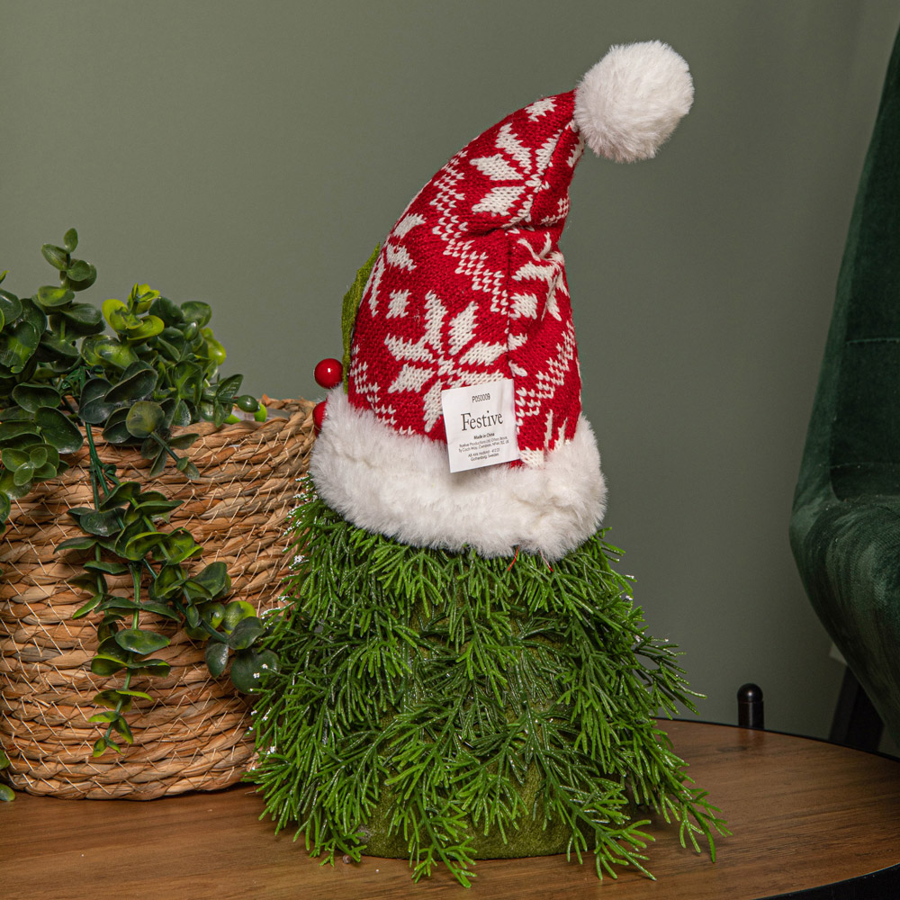 Samuel Alexander Red and White Sitting Gonk Christmas Decoration 31cm Image 3