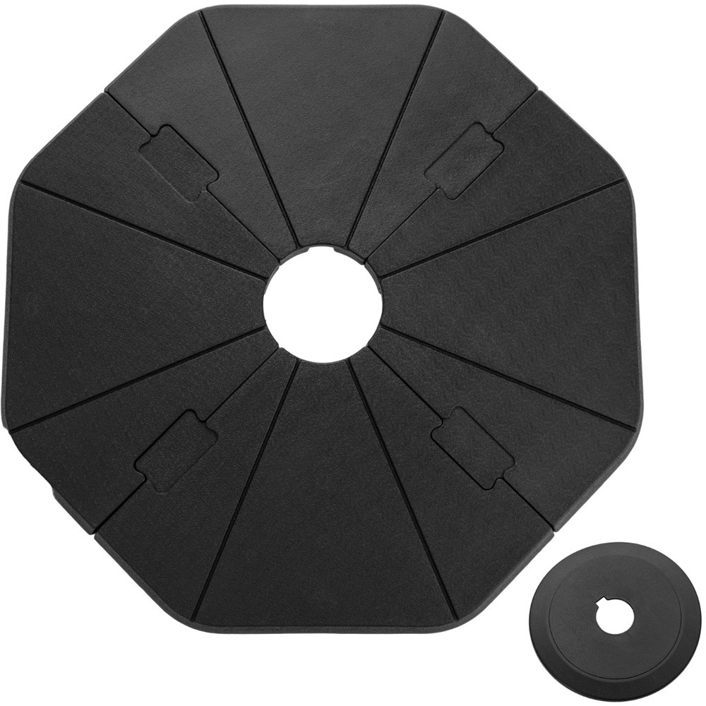 Costway 4 Piece Fillable Garden Umbrella Base Stand Image 1