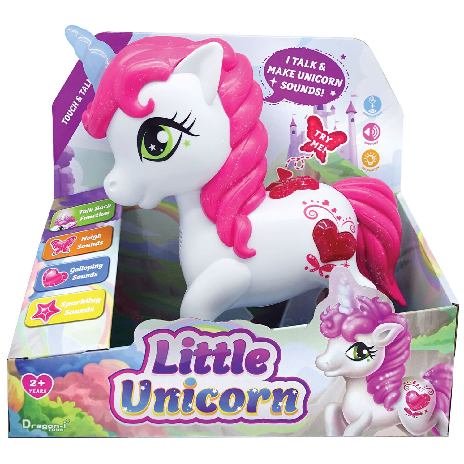 Dragon-i Toys Little Unicorn Touch and Talk Toy Image 1