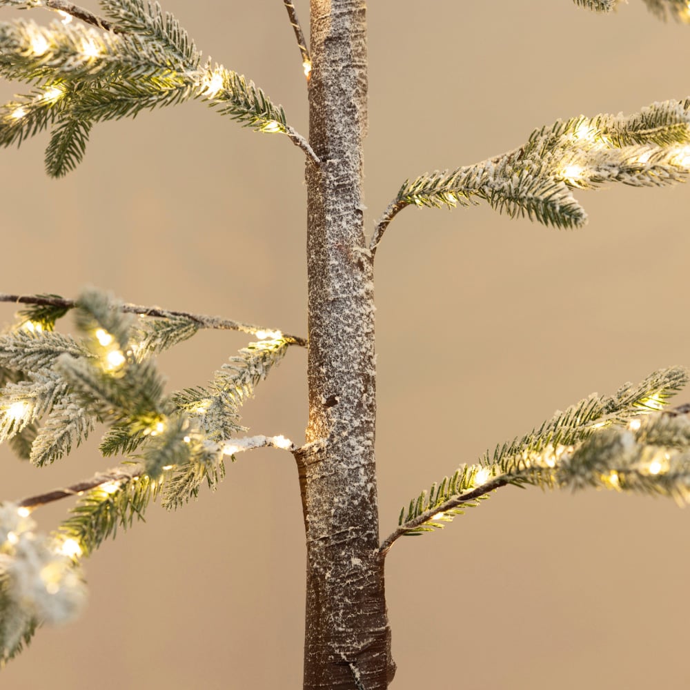 Marco Paul 48 Warm White LED Pre-Lit Alpine Artificial Christmas Tree with Basket 3.9ft Image 3