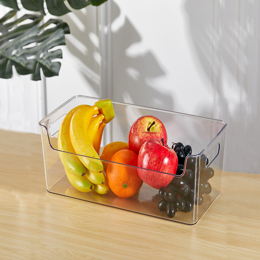 Living and Home Stackable Fridge Storage Organiser with Handle 2 Pack Image 5