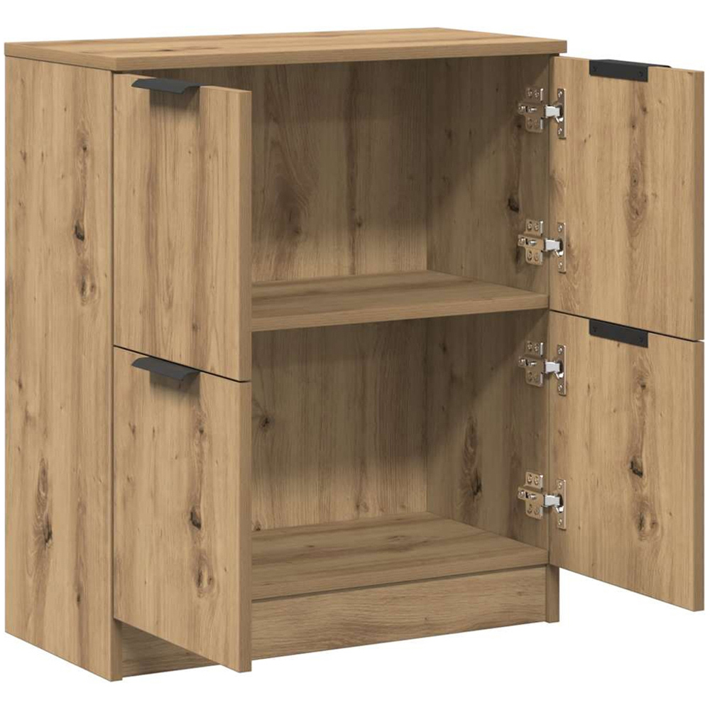 vidaXL 4 Door Artisan Oak Sideboard Image 4