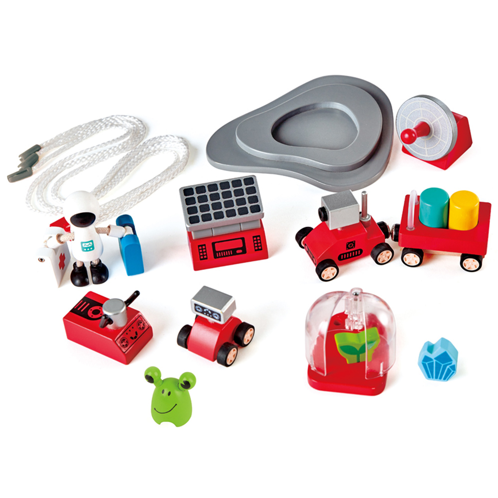 Hape 4 Tier Rocket Ship Play Set Image 3