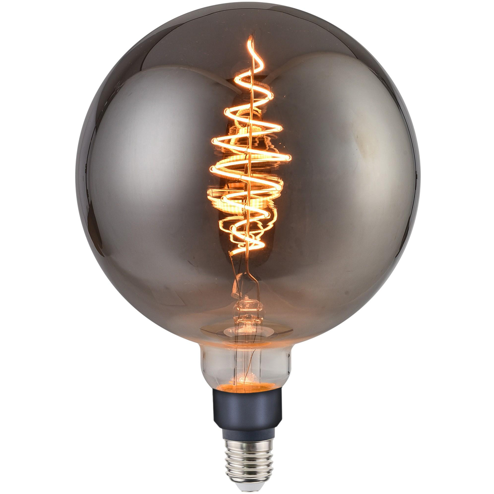 Nordlux Deco Giants E27 Dimmable 200 Lumens G200 Spiral Smoke Light Bulb Image 1