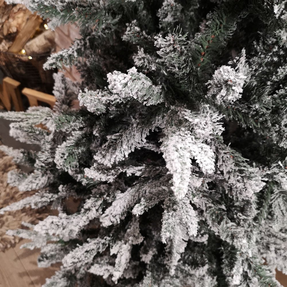 Premier Green Lapland Snow Flocked Artificial Christmas Tree 7ft Image 4