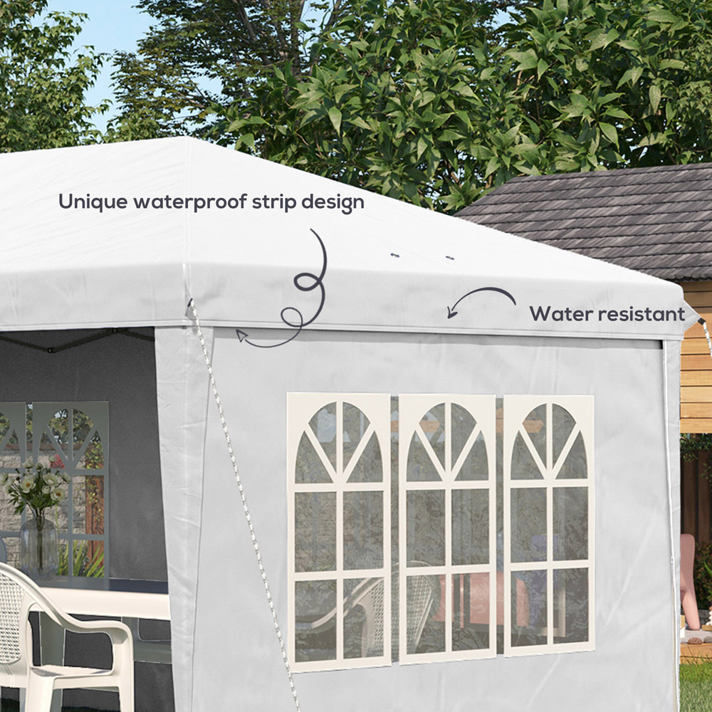 Outsunny 3 x 6m White Heavy Duty Gazebo Image 5