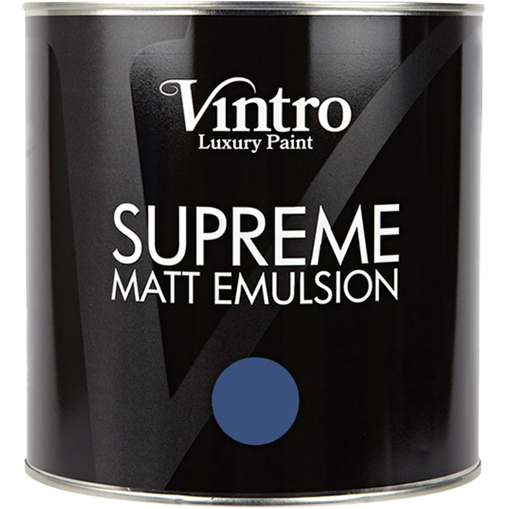 Vintro Paint Paris Blue Matt Emulsion Interior Paint 2.5L Image 2