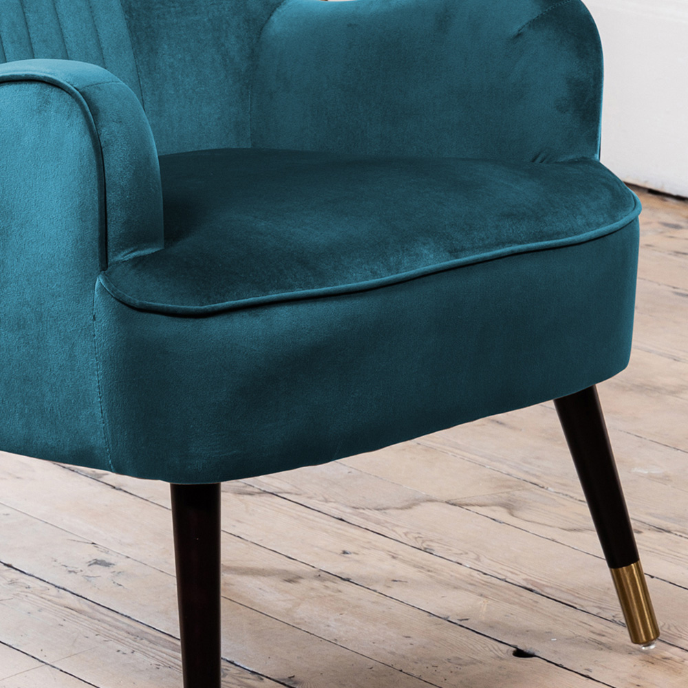 Artemis Home Madison Teal Velvet Accent Chair Image 3