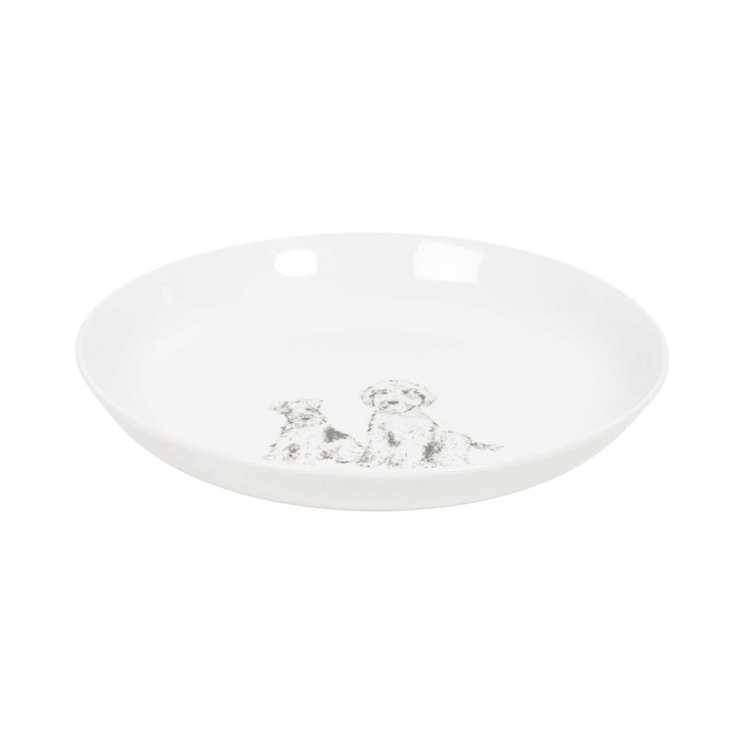 12 Piece Waggy Tails Dinnerware Set White Image 4