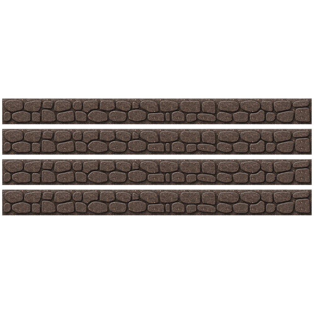 Garden Gear Flexi Curve 9 x 120cm 4 Pack Earth Rockwall Border Image 1