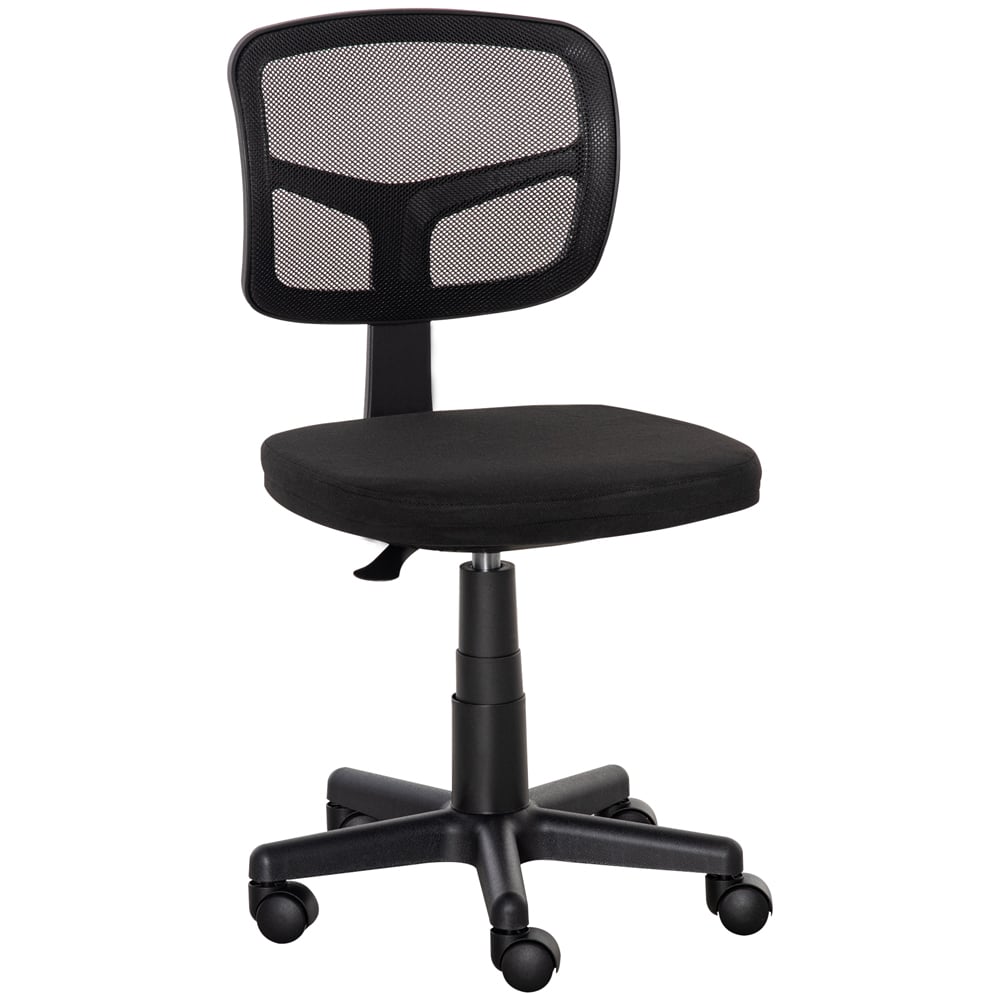 Vinsetto Black Ergonomic Swivel Mesh Office Chair Image 2