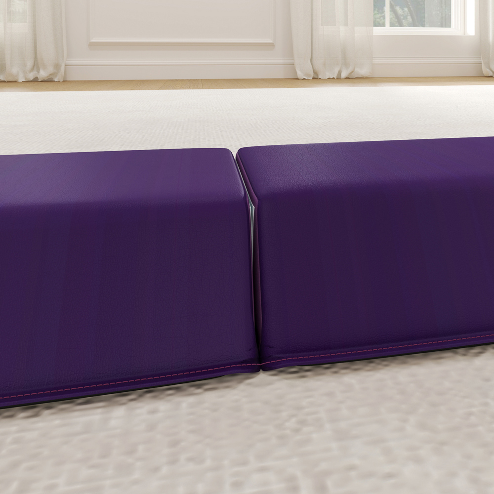 SPORTNOW Purple Foldable Gymnastics Balance Beam with Anti-Slip Base 235cm Image 4