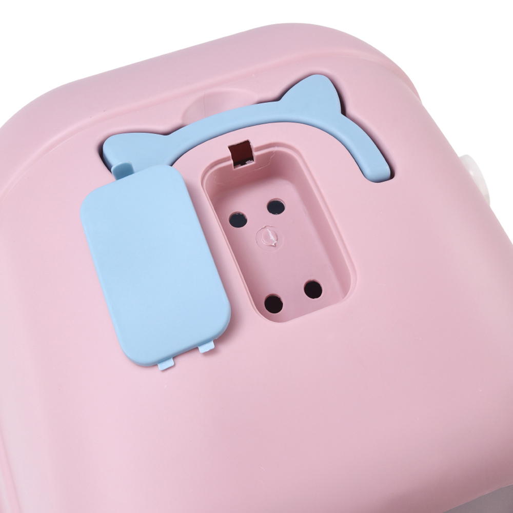 H&O Direct Enclosed Pink Cat Litter Box with Handle and Scoop Image 5