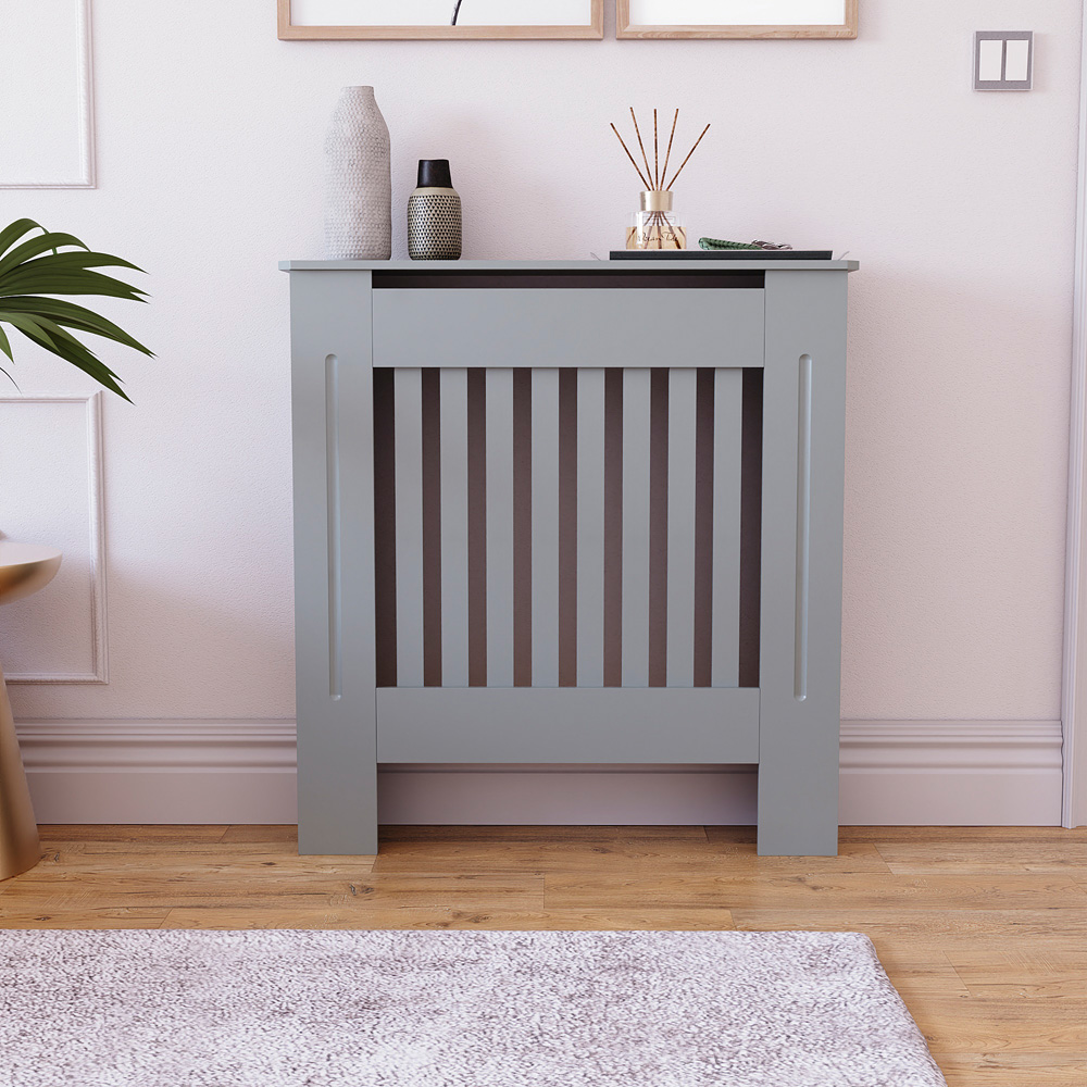 Vida Designs Chelsea Olive Grey Radiator Cover Small Image 3