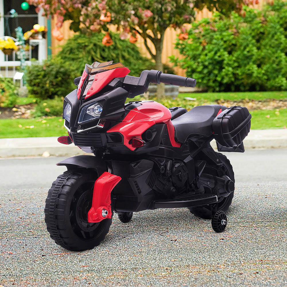 Portland Kids Ride On Electric Motorcycle Red and Black Image 2