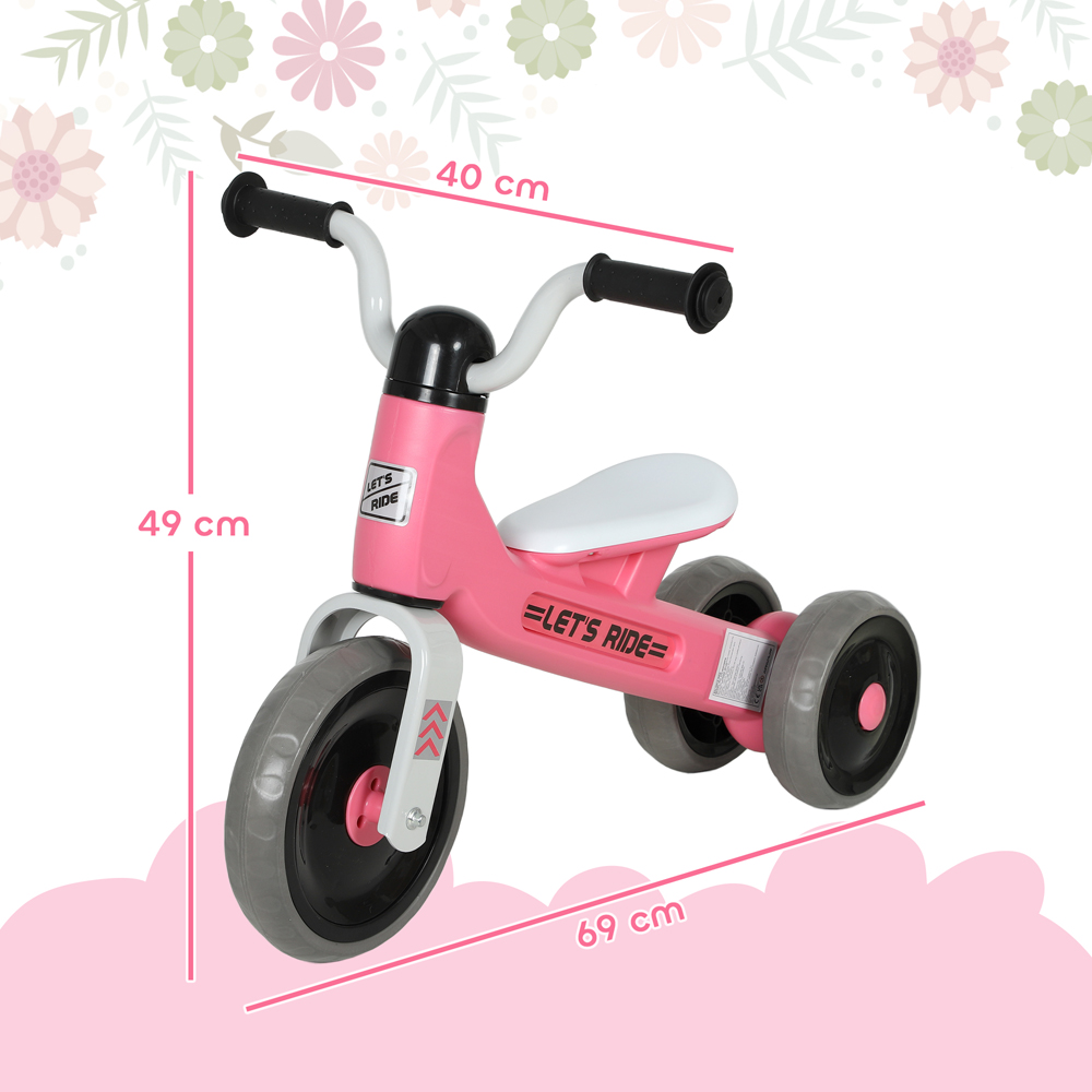 Tommy Toys Pink 3 Wheel Baby Balance Bike Image 9