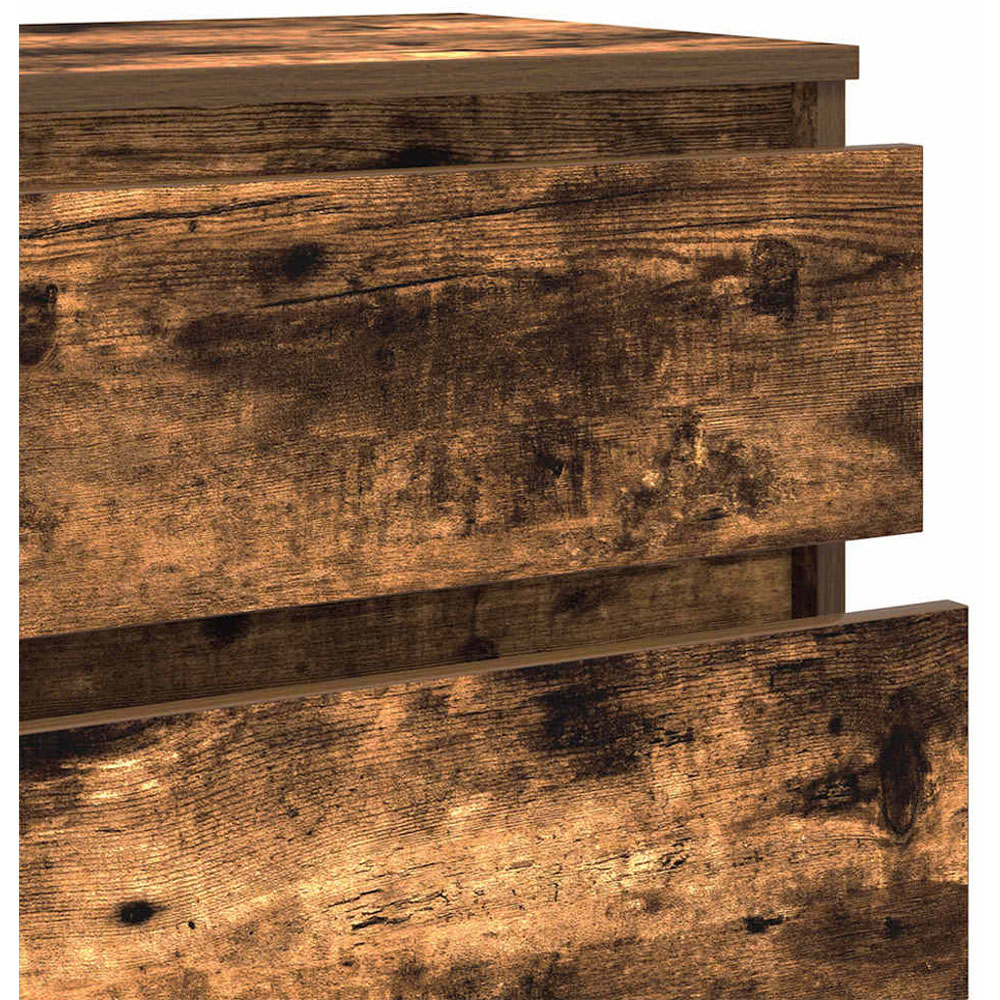 vidaXL 5 Drawer Smoked Oak Chest of Drawers Image 4