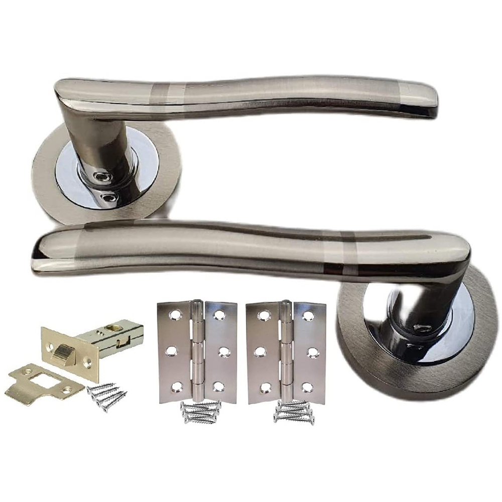 Golden Grace Duo Chrome Select Lever Door Handle Set Image 1