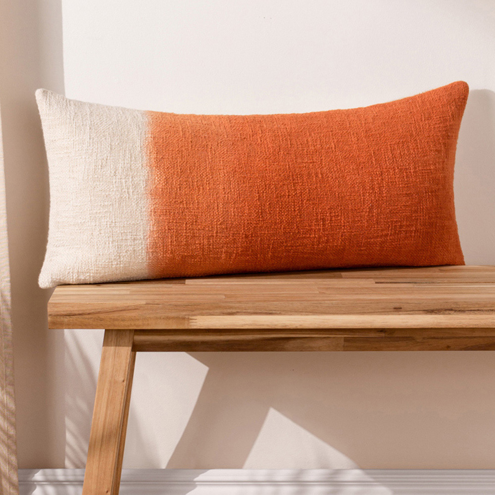 furn. Mizu Amber Dip Dye Rectangular Cushion Image 2