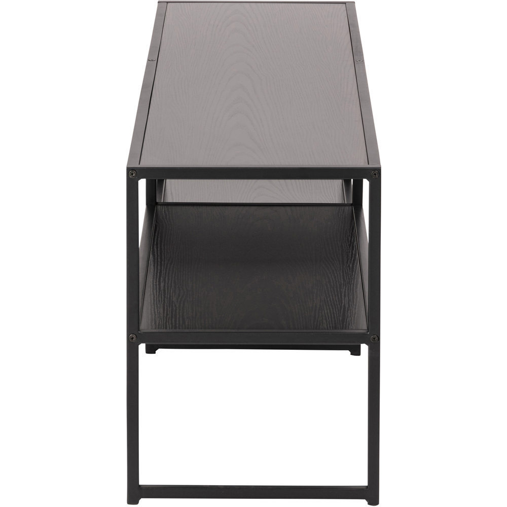 Florence Seaford 3 Shelf Black Metal TV Unit Image 4
