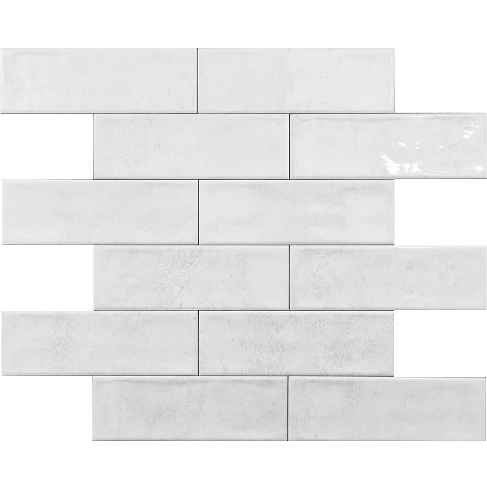 Top Ceramics White Gloss Metro Ceramic Wall Tile 300 x 100mm Image 2