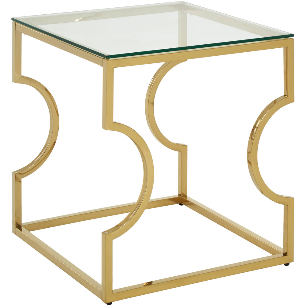 Premier Housewares Contemporary Curved Frame End Table Image 2