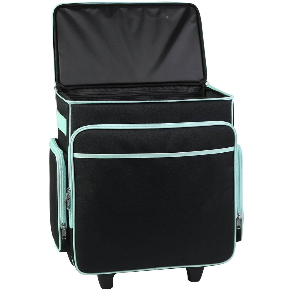 Everything Mary EVM12855-1 Black and Mint Craft Trolley Bag 35.5 x 20.3 x 38.7cm Image 6