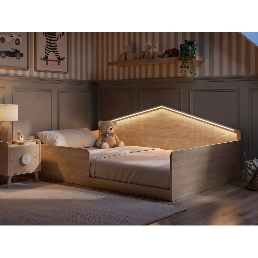 Flair Wilbur Small Double Natural Montessori Bed Image 6