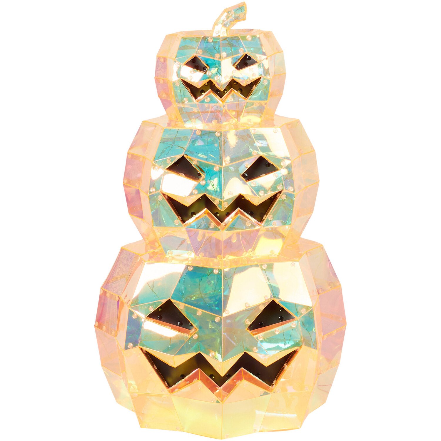 Pumpkin Stack Crystal Effect Light - Orange Image 1
