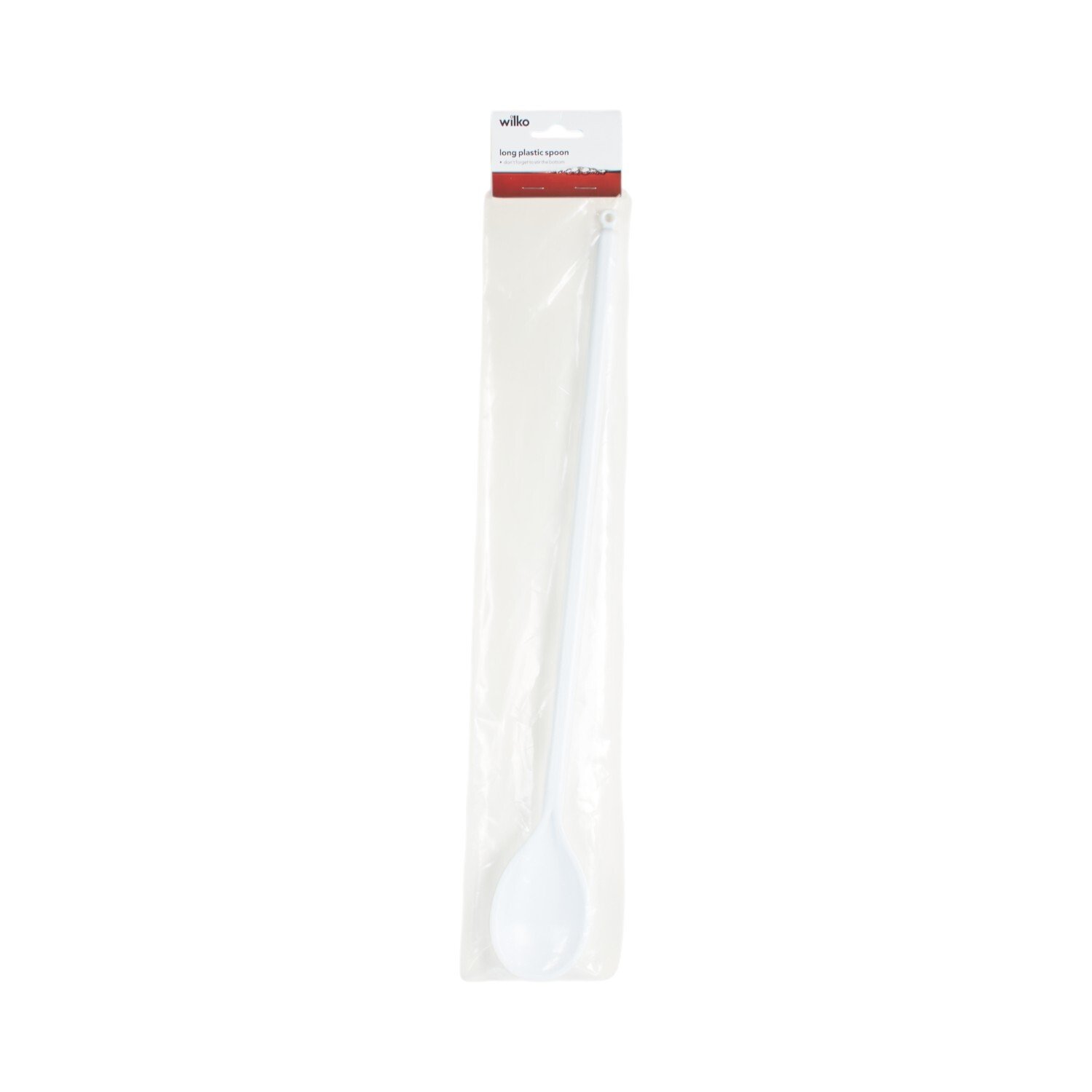 Long Plastic Spoon White Image 1