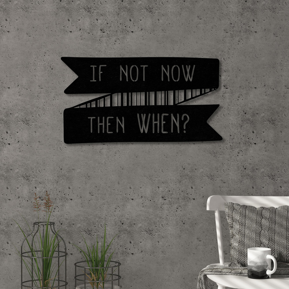 Decortie Black Minimalist Metal Modern Now Wall Art Image 2