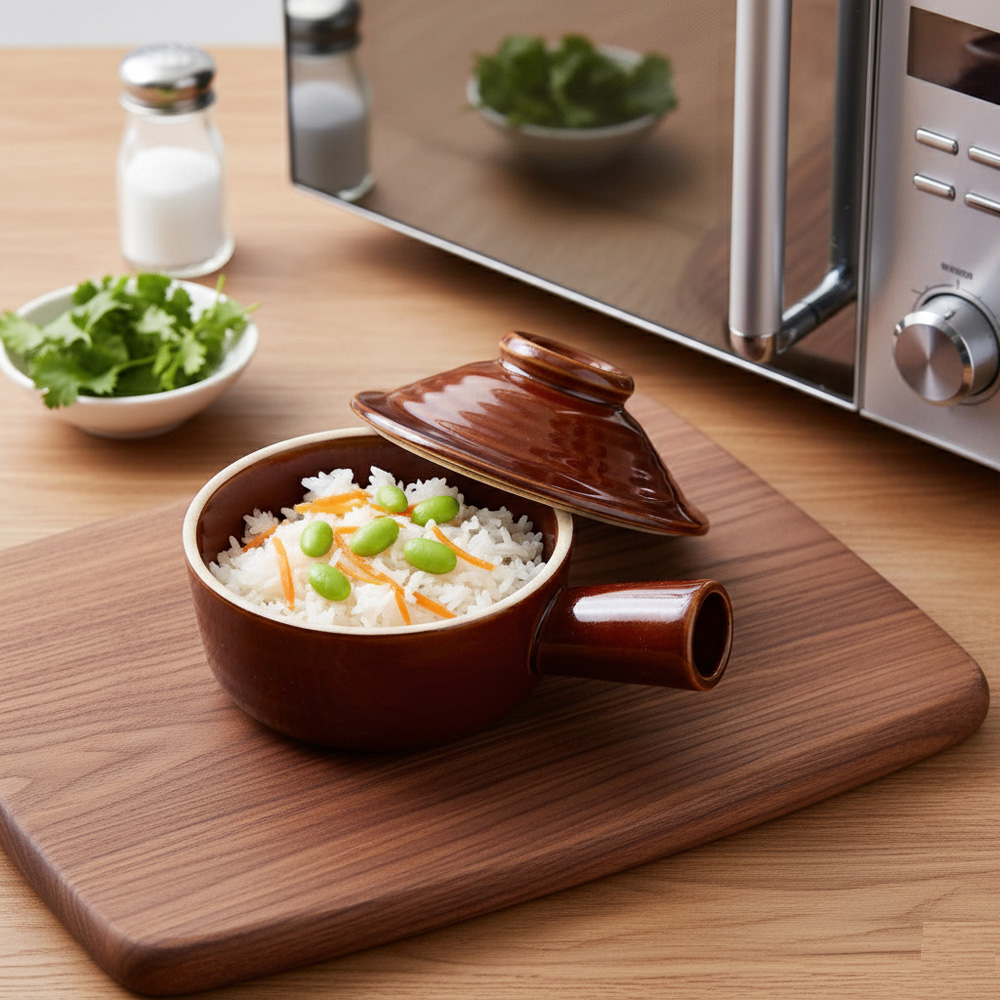 Avilo Stone-Infused Ceramic Microwave Cooker Image 3