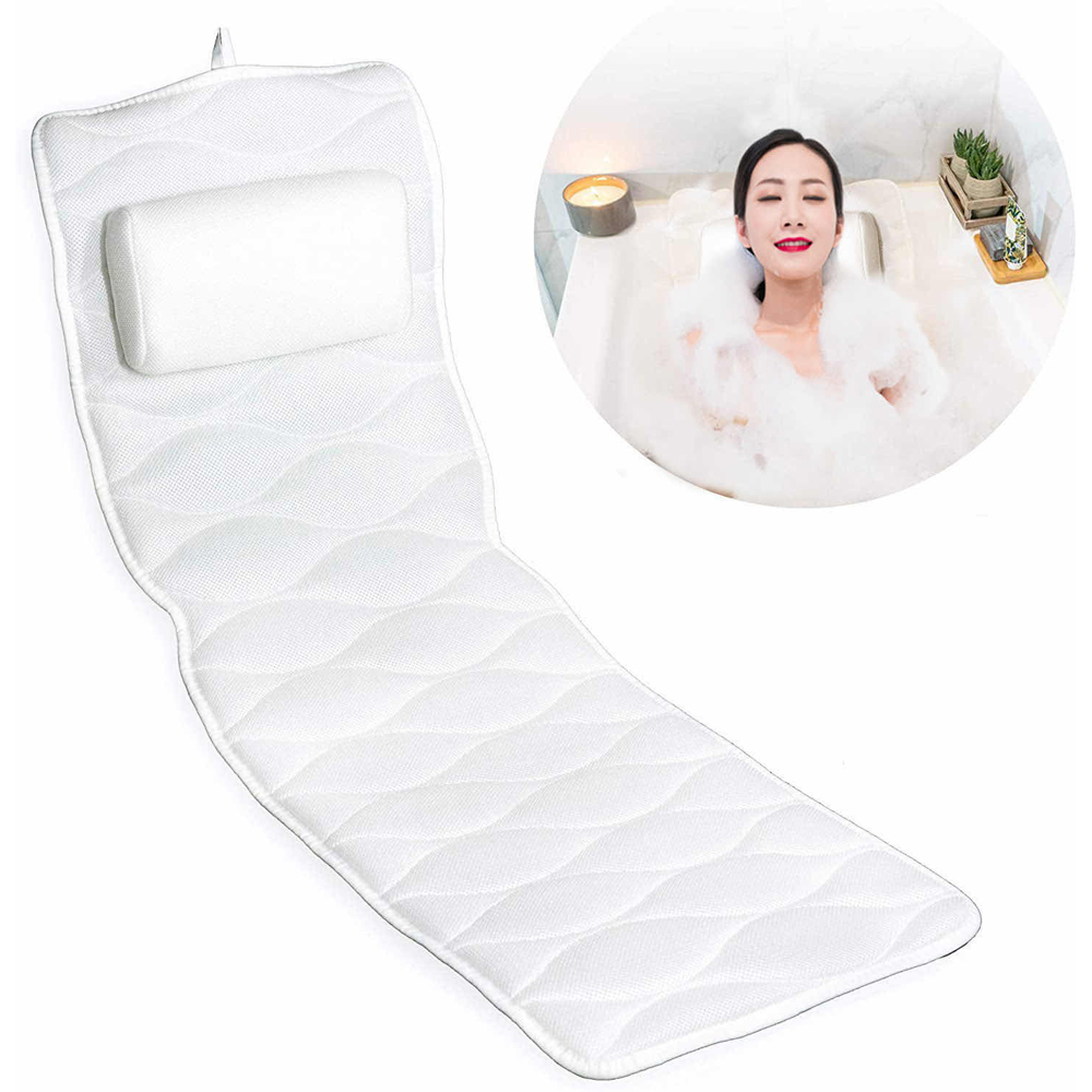 Avilo White Body Bath Pillow 118cm Image 2