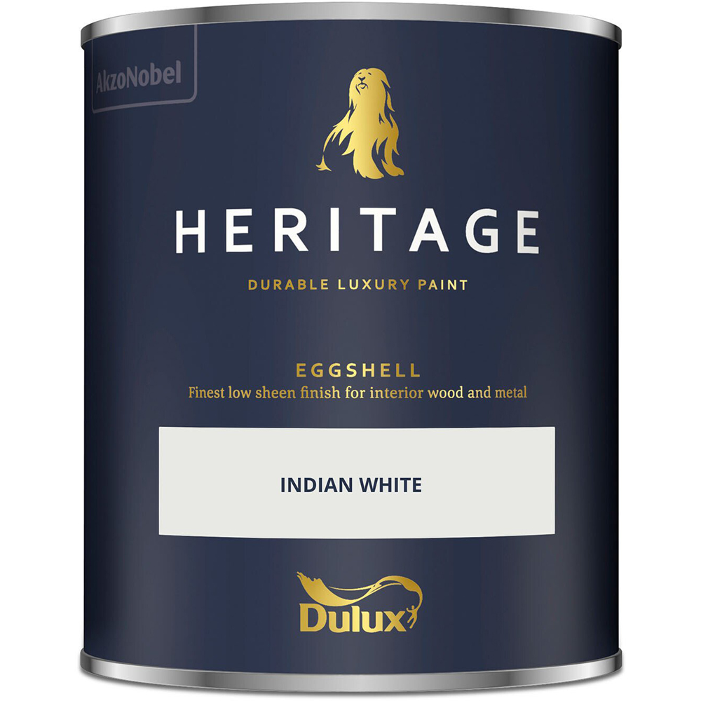 Dulux Heritage Wood and Metal Indian White Eggshell Paint 750ml Image 3