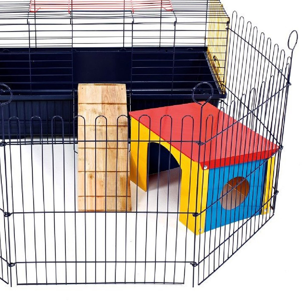 Little Friends Small Animal Cage with Run Image 3