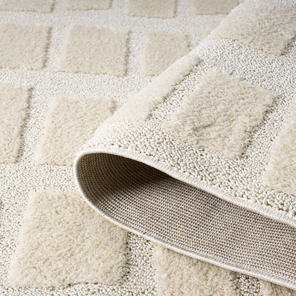 Desire Rugs Isabella Cream Embossed Cobble Rug 120 x 170cm Image 4