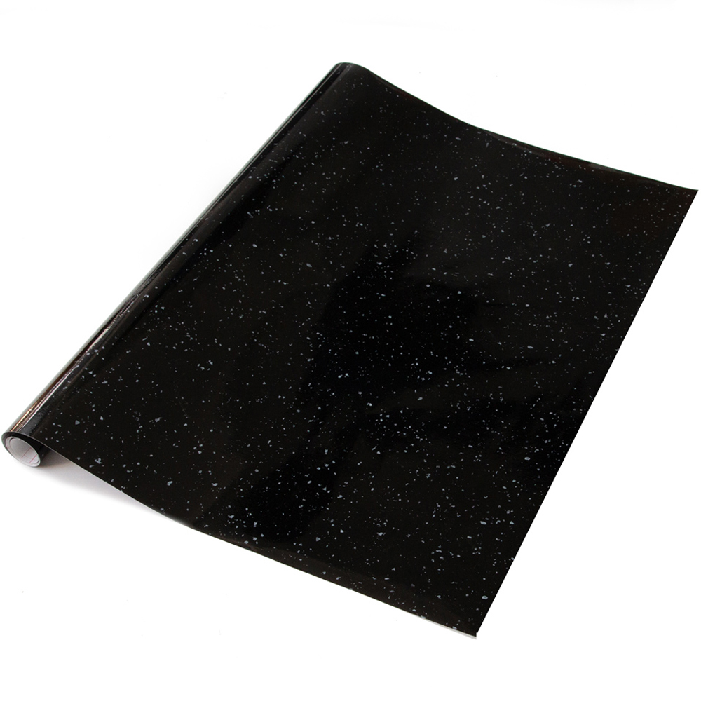 d-c-fix Granite Quartz Black Sticky Back Plastic Vinyl Wrap Film 67.5cm x 5m Image 2